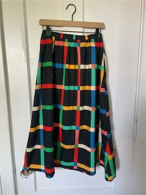 Ersa Fibers Charlie Skirt - chunky windowpane black